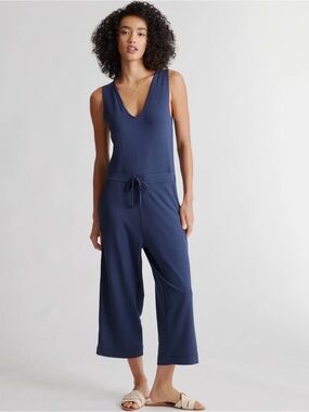Quince | French Terry Modal Jumpsuit BLACK